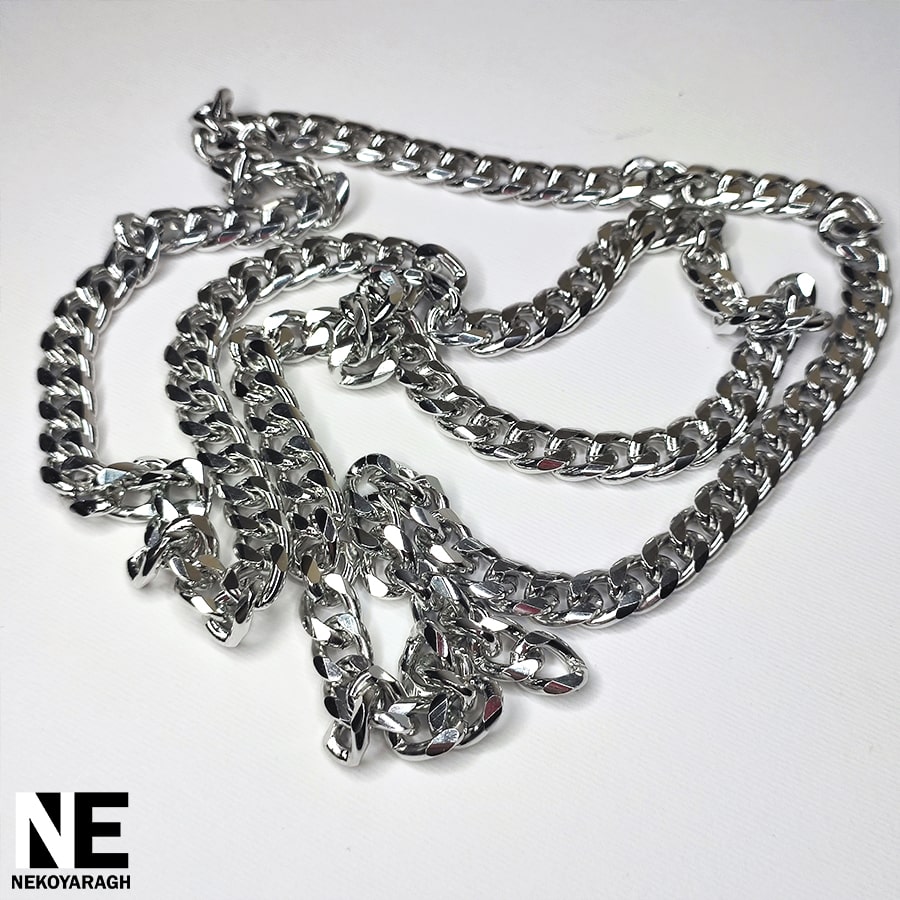 زنجیر تراش خورده رنگ ثابت نیکل  کد 83