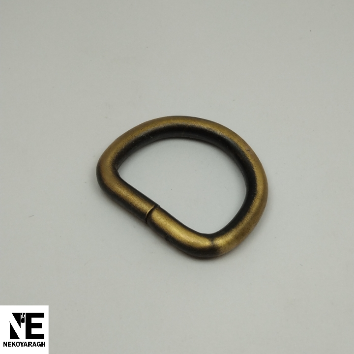 حلقه مفتولی نیم گرد ۲سانت زردقلم کد 129